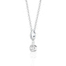 April Birthstone Charm Necklace | Topaz Gemstone Pendant
