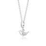 Silver Wren Bird Charm Necklace | Lily Charmed