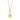 Gold Plated Yellow Lightning Resin Necklace by Lily Charmed