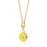 Gold Yellow Lightning Resin Charm Necklace | Lightning Pendant Necklace 