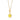 Gold Plated Yellow Lightning Resin Necklace by Lily Charmed