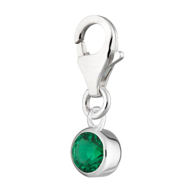 Emerald May Birthstone Charm for Charm Bracelet - Lily Charmed