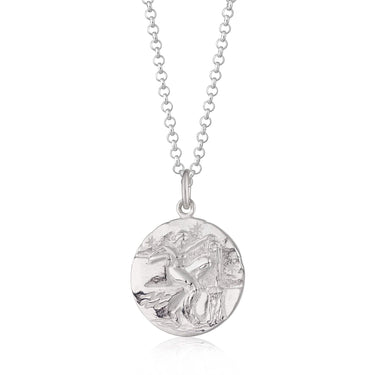 Personalised Silver Aquarius Zodiac Necklace - Lily Charmed