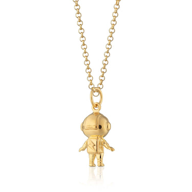 Gold Plated Astronaut Necklace | Lily Charmed