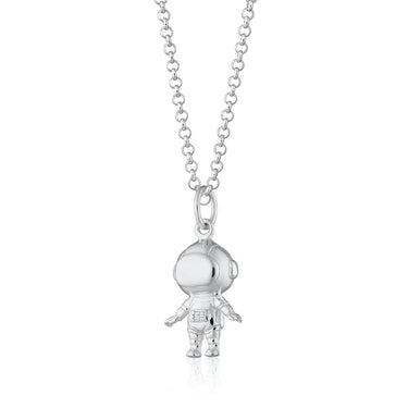 Silver Astronaut Necklace | Lily Charmed