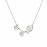 Silver Daisy Chain Flower Necklace - Lily Charmed