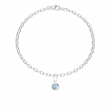 Personalised Birthstone Charm Bracelet - Lily Charmed