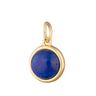 Gold Plated Blue Lapis Wisdom Healing Stone Charm - Lily Charmed