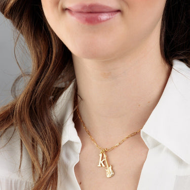 Gold Plated Box Link Chain Necklace by Lily Charmed