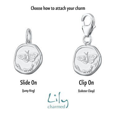 Silver Manifest Change Charm | Manifest Charm Jewellery - Lily Charmed