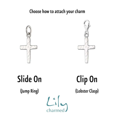 Silver Cross Charm | Silver Charms by Lily Charmed