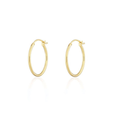 Gold Plated Classic Mini Hoop Earrings by Lily Charmed