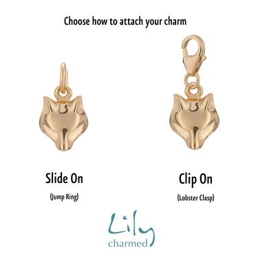 Gold Plated Fox Charm | Animal Charms | Lily Charmed