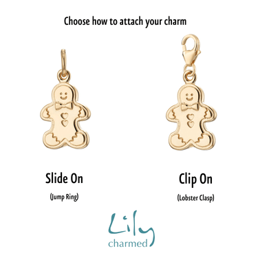Gingerbread Man Charm | Biscuit Charms | Lily Charmed