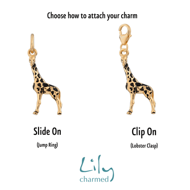 Gold Giraffe Charm | Animal Charm | Lily Charmed