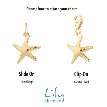 Gold Plated Starfish Charm by Lily Charmed