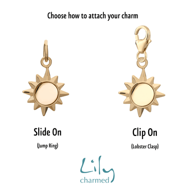 Gold Plated Sunshine Charm - Lily Charmed