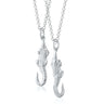 Silver Crocodile Necklace by Lily Charmed