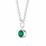 May Birthstone Necklace (Emerald) - Lily Charmed