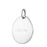 Engraved Silver Pebble Charm by Lily Charmed