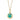 Gold Plated Eye Am Protected Turquoise Coin Necklace | Lily Charmed Jewellery