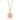 Gold Plated Follow Your Heart Pink Coin Necklace | Lily Charmed Jewellery