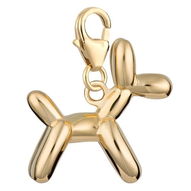 Gold Balloon Dog Charm | Animal Charms | Lily Charmed