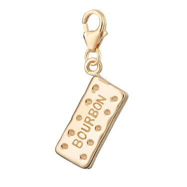Gold Plated Bourbon Biscuit Charm