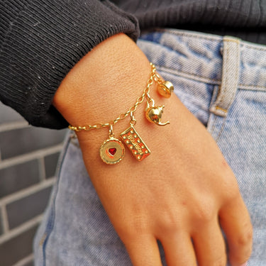 Gold Charm Bracelet for Charms by Lily Charmed