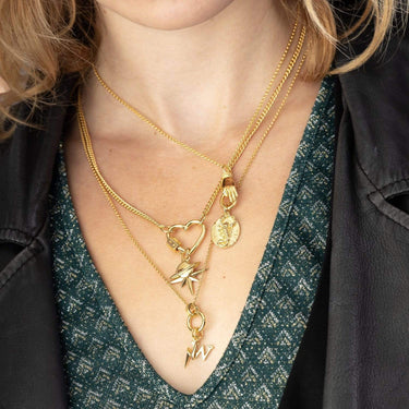 Gold Plated Charm Collector Necklaces by Lily Charmed