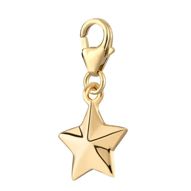 Gold Faceted Star Charm | Celestial Charm | Lily Charmed