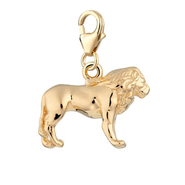 Gold Plated Lion Charm - Lily Charmed