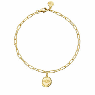 Gold Plated Manifest Charm Bracelet - Lily Charmed