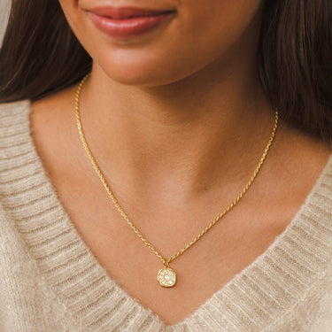 Gold Plated Manifest Energy Charm Necklace - Lily Charmed