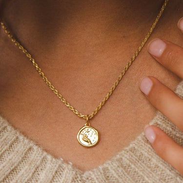 Gold Manifest Magic Charm Necklace | Manifestation Pendant