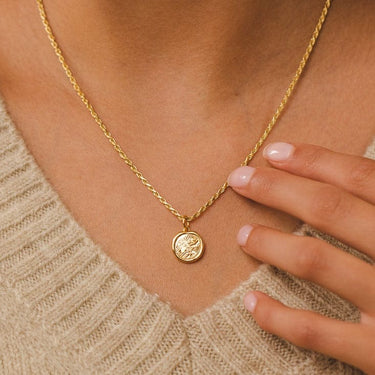 Gold Manifest Trust Charm Necklace | Manifest Pendant