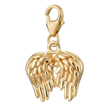 Gold Plated Angel Wings Charm