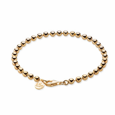 Gold Plated Ball Charm Bracelet by Lily Charmed