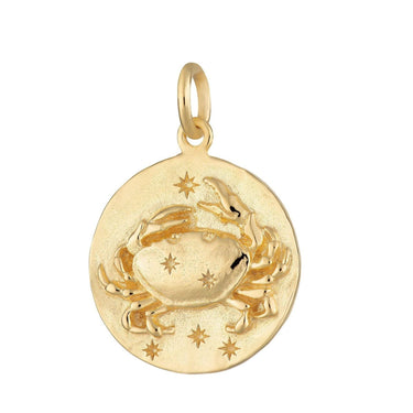 Gold Plated Cancer Zodiac Charm - Lily Charmed