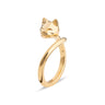 Gold Plated Cat Ring - Lily Charmed