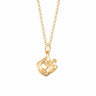 Gold Plated Crown Charm Necklace | Lily Charmed