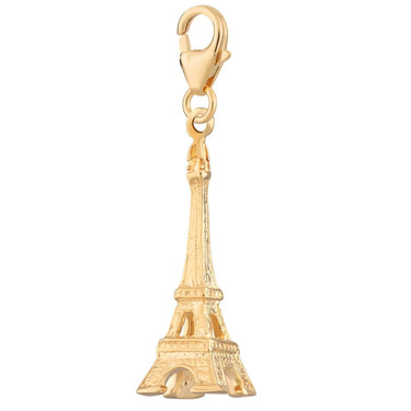 Gold Plated Eiffel Tower Charm by Lily Charmed