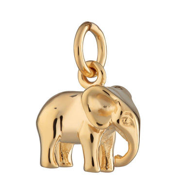 Gold Plated Elephant Charm - Lily Charmed