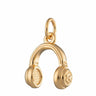 Gold Headphones Charm | Music-themed Jewellery | Lily Charmed