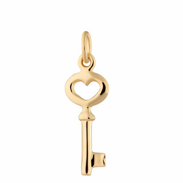 Gold Plated Key Charm | Gold Plated Charms by Lily Charmed