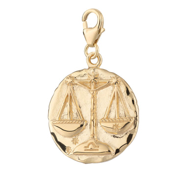 Gold Plated Libra Zodiac Charm - Lily Charmed