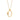 Gold Plated Oval Carabiner Charm Collector Necklace