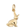 Gold Bunny Charm |Animal Charms | Lily Charmed