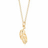 Gold Plated Feather Necklace - Lily Charmed