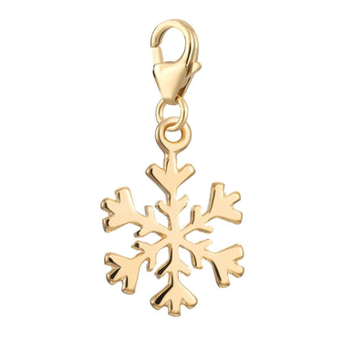 Gold Plated Snowflake Charm